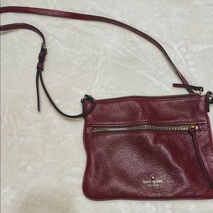 Maroon Kate spade cross body